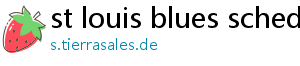 st louis blues schedule